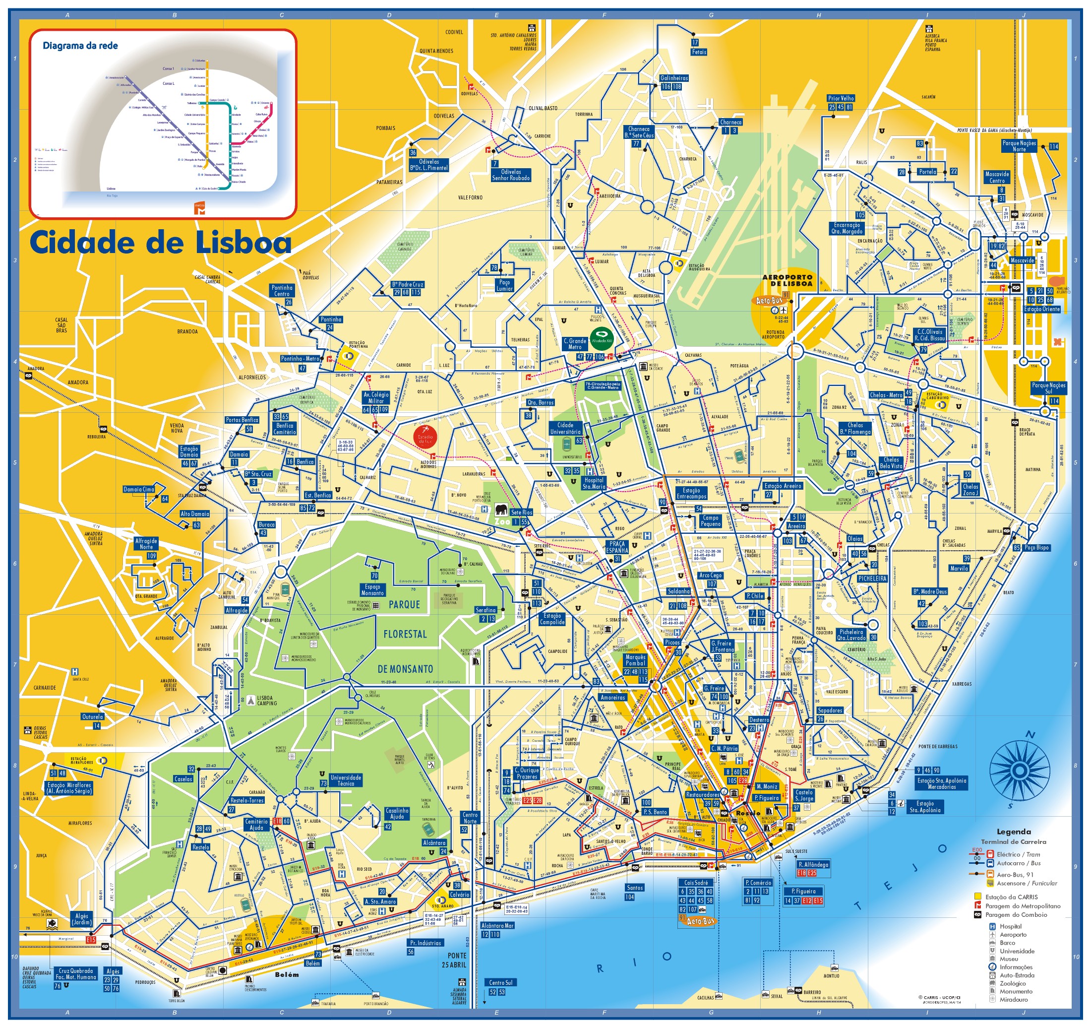 Arquivo de mapa turístico - Bem Vindo a Lisboa