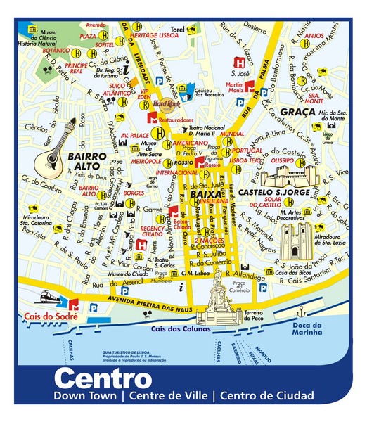 Arquivo de mapa turístico - Bem Vindo a Lisboa