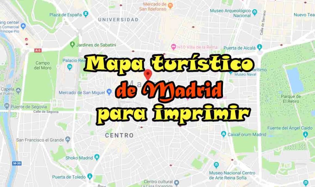 Mapa Turístico De Madrid Em Pdf Para Imprimir Viajar Lisboa 4015